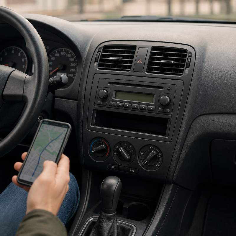 Fabryczne radio bez CarPlay